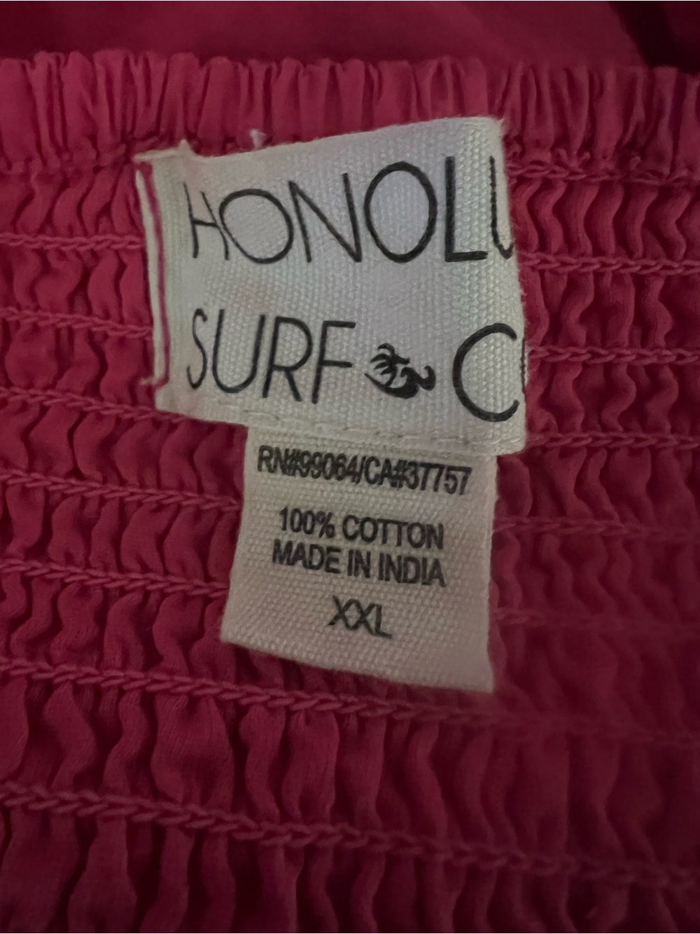 Honolua Surf Pink Dress XXL - Picture 6 of 6